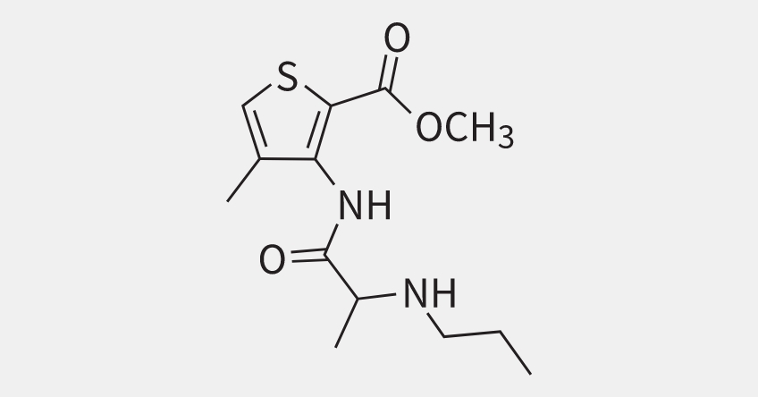 molecular structure of articaine hydrochloride