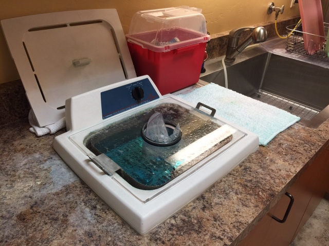 cleaning patient appliances in ultrasonic