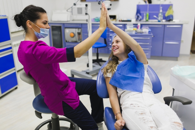 dental patient accepting treatment